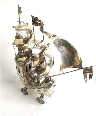 VELIERO in argento Germania cm 44x 40 g. 1240