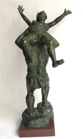 MARIO DI CECONI DI MONTECECON (Trieste 1893 – Milano 1980) scultura in bronzo...