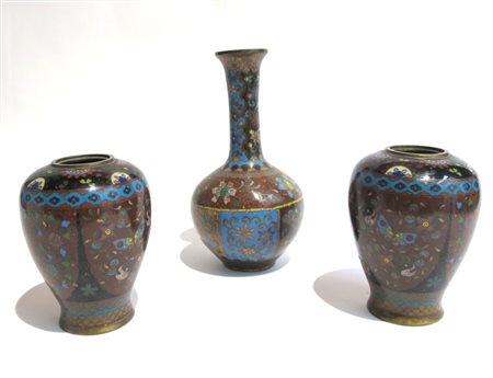 TRE VASI tre vasi closonne, Giappone difetti