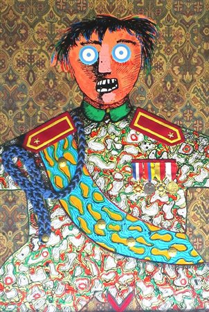 ENRICO BAJ composizione "the military strategist" 299/360 "sahuguet d'amarzit...