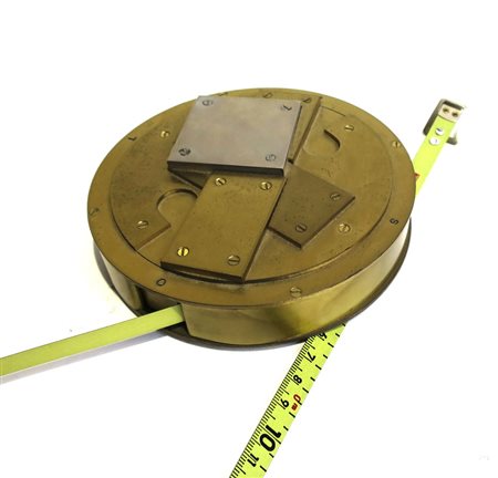 GIO' POMODORO (Orciano Di Pesaro 1930 – Milano 2002) scultura in ottone...