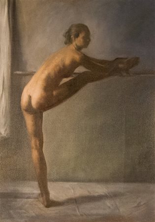 WOLFGANG ALEXANDER KOSSUTH Dipinto olio su tela "Francesca - nudo di...