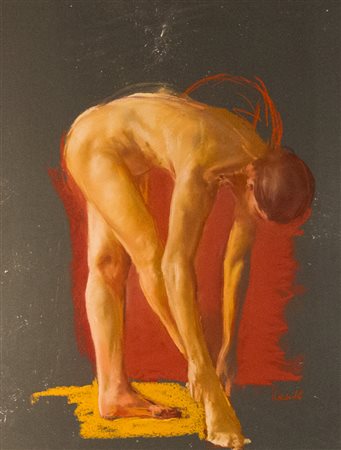 WOLFGANG ALEXANDER KOSSUTH Pastello su carta "Francesca - nudo di ballerina"...