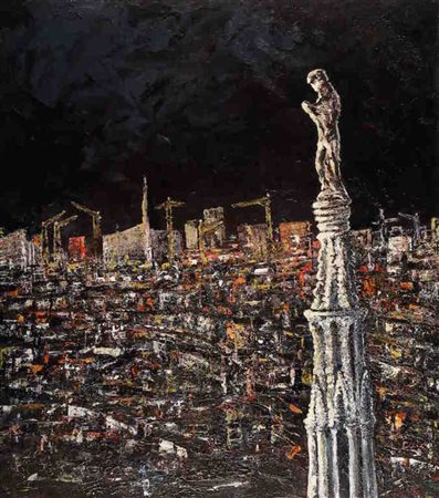 PIERLUCA BENCINI Acrilico su tavola "Civitas Hominum" cm 90x80 Pubblicata sul...