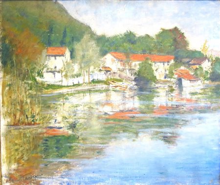 REMO TACCANI (Milano 1891 – Milano 1973) dipinto olio su tela "Proprio"...