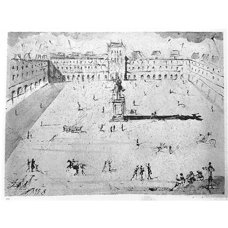 SALVADOR DALI' eliografia. Firmata a matita e numerata 148/150 "La Grande...