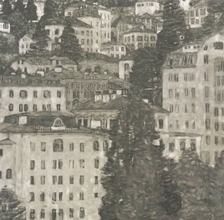 GUSTAV KLIMT collotipia su carta "Gastein" cm 30x32 Pubblicato su "Gustav...