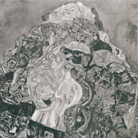 GUSTAV KLIMT Collotipia su carta "Neonato" cm 30x32 Pubblicato su "Gustav...