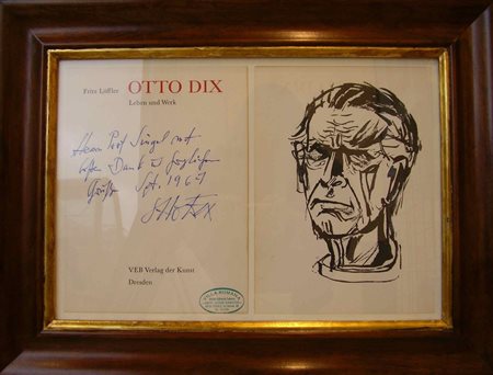 OTTO DIX Inchiostro su carta "Sep. 1967" cm 29x42