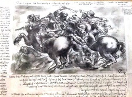 GIANFRANCO PRANDELLI disegno matita e inchiostro su cartoncino cm 46x 24