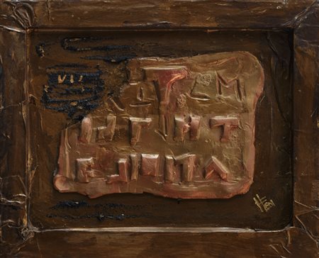 FERNANDA FEDI (1940) Frammenti archici, 2001 Tecnica mista su tavola cm...