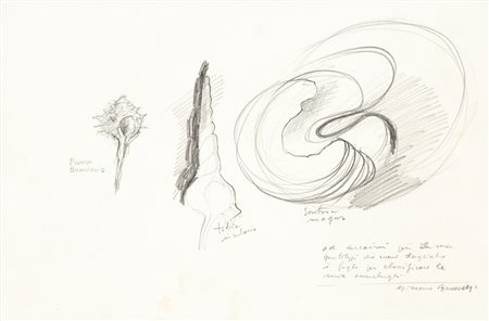 GIACOMO BENEVELLI (1925-2011) Senza TitoloMatite su cartacm 23,2x35Firma al...