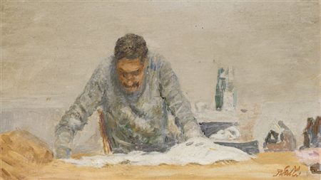 ROBERTO PATELLI Camera d'albergo a Parigi (Rue de Paris) - impressione,...