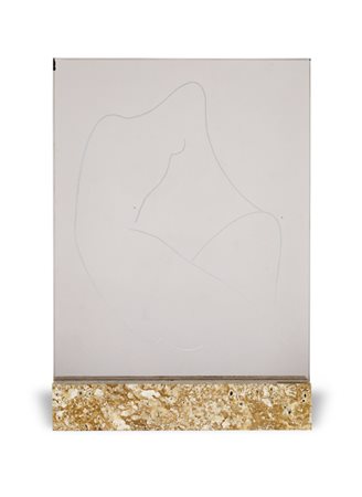 ALBERTO VIANI (1906-1989)Maternità, 1978Serigrafia su cristallo con base in...