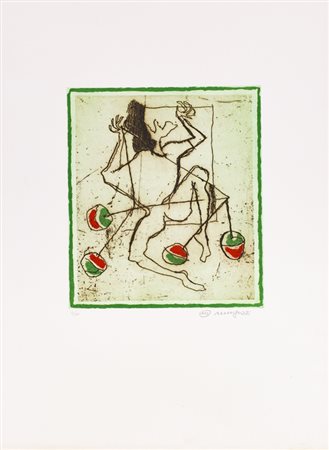 LUCIANO MINGUZZI (1911-2004)Senza TitoloAcquaforteLastra cm 34x29Foglio cm...