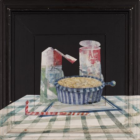 ENRICO MANELLI (1946)No con la cannuccia no!, 1996Tecnica mista su cartone...