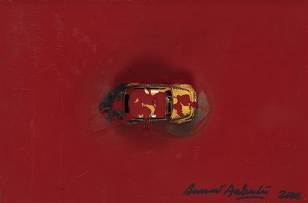 BERNARD AUBERTIN (1934-2015)Voiture Brulée, 2006Modellino bruciato su...