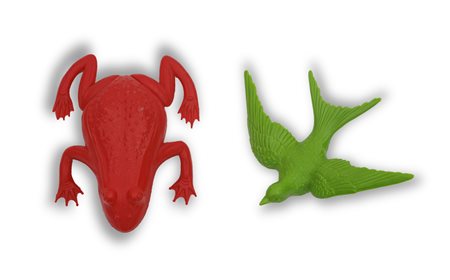 CRACKING ART GROUP (1993)Lotto unico composto da:RanaMultiplo in plasticacm...