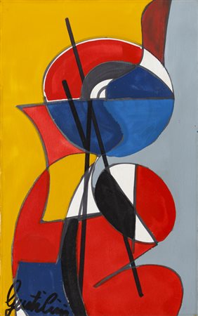 ALDO GENTILINI (1912-1982)Senza TitoloOlio su telacm 80x50Firma al...