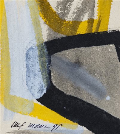 MAX MARRA (1950)Striscia grigia, 1997Tecnica mista su cartone intavolatocm...