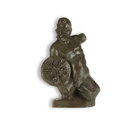 PAOLO CAMPORESE (1961)Guerriero Italico, 2017Terracotta policromacm...