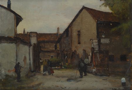 BERNARDO GENTILI (1900-1963)Senza TitoloOlio su tavolacm 28x39Firma al fronte