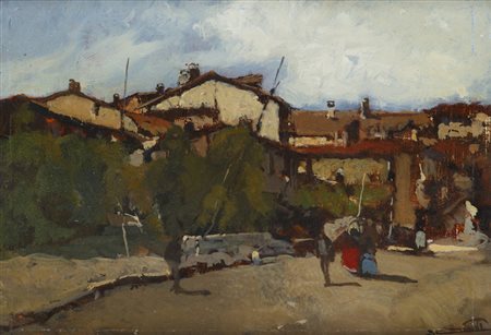 BERNARDO GENTILI (1900-1963)Senza TitoloOlio su tavolacm 21x29Firma al fronte