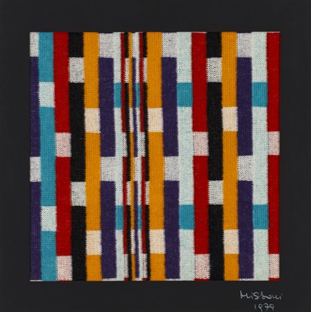 OTTAVIO MISSONI (1921-2013)Senza Titolo, 1979Arazzocm 38x38Firma e datazione...