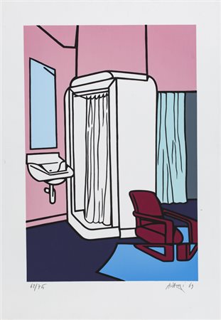 VALERIO ADAMI (1935)Senza Titolo, 1969Litografiacm 100x70Firma, datazione e...