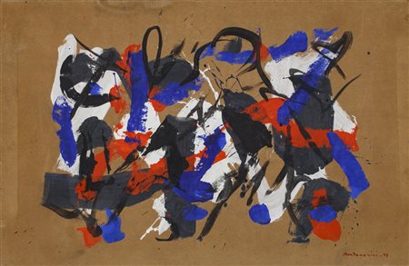 LUIGI MONTANARINI (1906-1998)Senza Titolo, 1978Tecnica mista su carta...