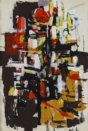 CLAUDIO CINTOLI (1935-1978)Impressioni d'ambiente, 1959Pittura su...