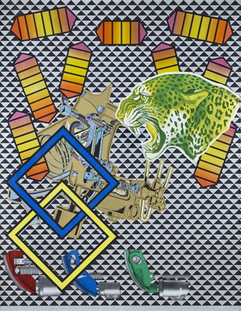 PETER PHILIPS (1939)Senza Titolo, 1972Serigrafiacm 87x67Firma, datazione e...