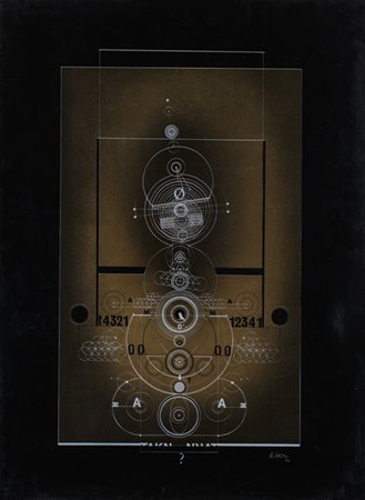 RICCARDO CORTE (1941)Forma 184, 1972Serigrafia su alluminiocm 75x55Firma e...