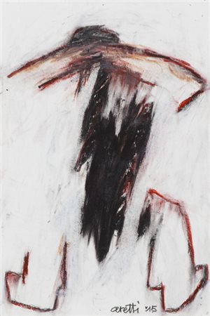 MINO CERETTI (1930)Senza Titolo, 2015Tecnica mista su cartacm 14,7x10Firma e...
