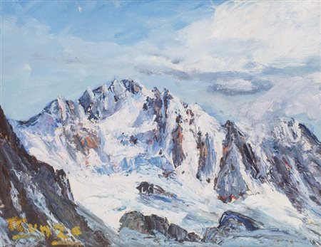 PAOLO PUNZO (1906-1979)Senza TitoloOlio su cartone telatocm 40x50Firma al...