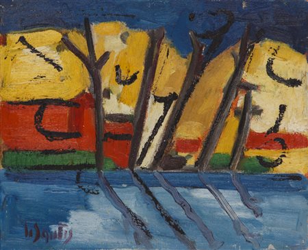 ANTONIO DE SANTIS (1950)Senza TitoloOlio su telacm 20x25Firma al fronteFirma...