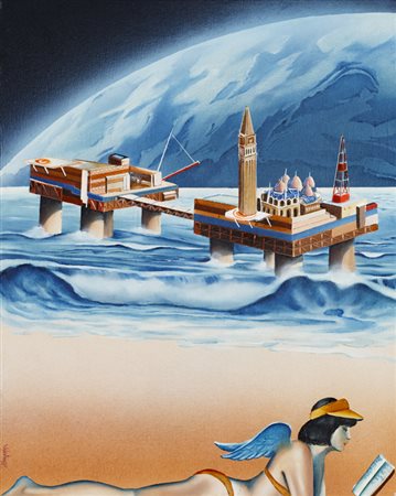 DIEGO VALENTINUZZI (1953)Senza TitoloOlio su telacm 50x40Firma al fronte