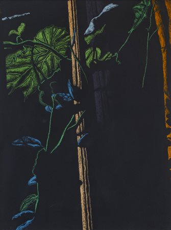 ERCOLE PIGNATELLI (1935)Senza TitoloTecnica mista su cartoncino nero...