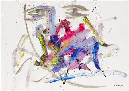 XANTE BATTAGLIA (1943)Senza TitoloTecnica mista su cartacm 50x70Firma al fronte