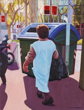 PACO MINUESA (1955)Escombreries, 2002Olio su telacm 66x52Firma e datazione al...