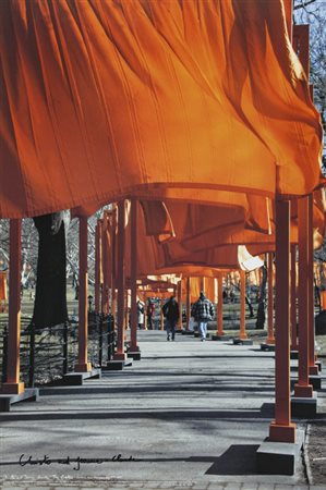 CHRISTO & JEANNE CLAUDE (1935)The GatesStampa offsetcm 76x50Firma degli...