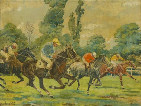 BERNARDO LEPORINI (1903-1984)Senza TitoloOlio su telacm 30x40Firma al fronte