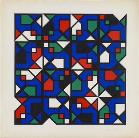 ANGELO GIUSEPPE BERTOLIO (1934-2009)Senza Titolo, 1983Cartoncini sagomati...