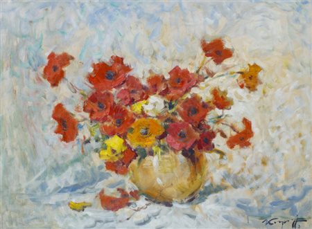 IVAN KARPOFF (1898-1970)Senza TitoloOlio su telacm 60x80Firma al fronte