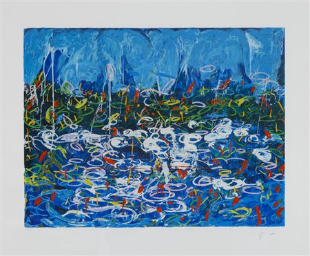 MARIO SCHIFANO (1934-1998)Senza TitoloSerigrafacm 100x120Firma e numerazione...