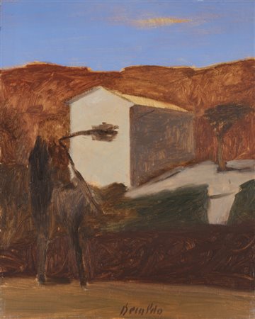 FRANCO BERALDO (1944)PaesaggioOlio su telacm 50x40Firma e numero di...