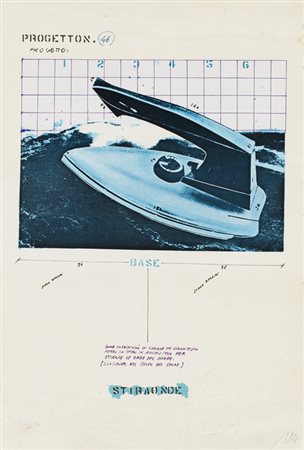 FABRIZIO PLESSI (1940)Progetto n. 46 Stiraonde, 1973LitografiaFirma e...