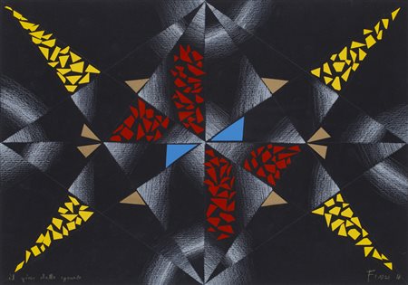 ENNIO FINZI (1931)Il gioco dello sguardo, 2016Tecnica mista e collage su...