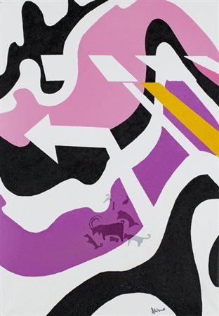 ALVARO CATTANEO (1938)Senza TitoloOlio su telacm 100x70x2Firma al fronte