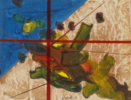 GIANNI ARDE (1937-2007)Senza Titolo, 1969Tecnica mista su cartoncino...